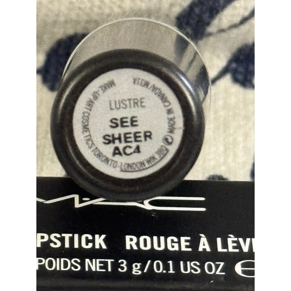 MAC Lustre Lipstick SEE SHEER 520 Original Formula Grapefruit Pink NIB